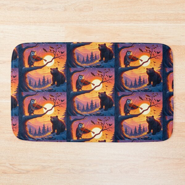 Item preview, Musician owl and bear designed and sold by Dogandesighn.