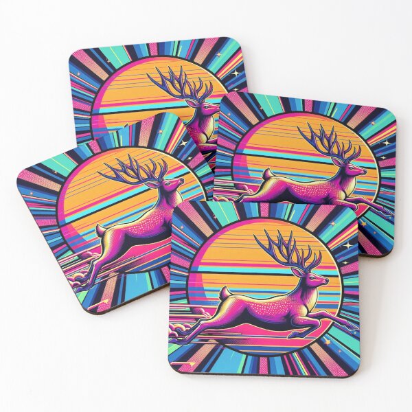 Item preview, colorful cute deer designed and sold by Dogandesighn.