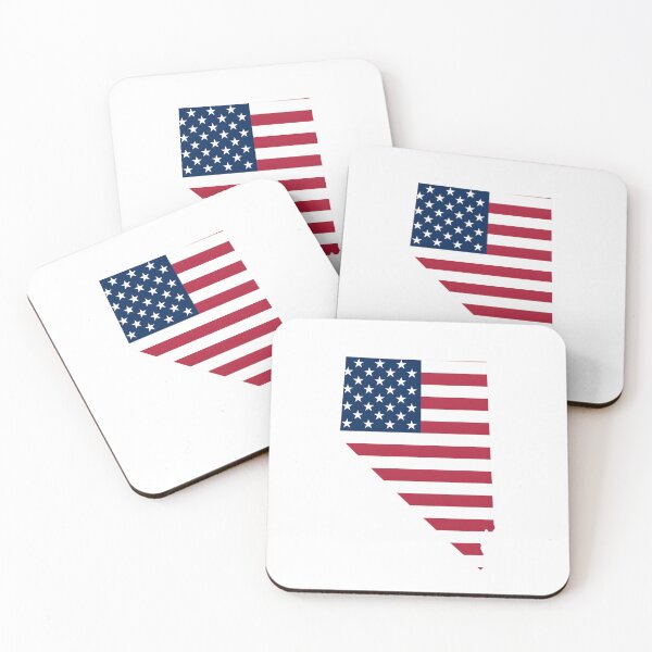 Item preview, Nevada USA Flag Silhouette – Stars and Stripes State Outline designed and sold by Paper Drip.