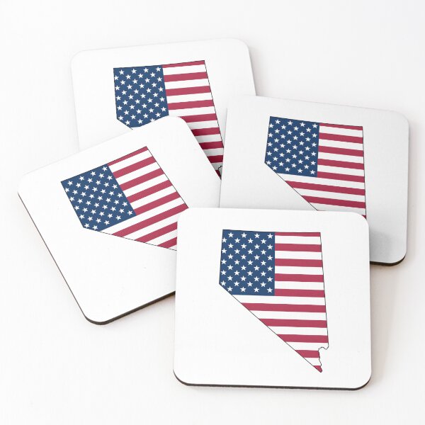 Item preview, Nevada USA Flag Silhouette – Stars and Stripes State Outline designed and sold by Paper Drip.