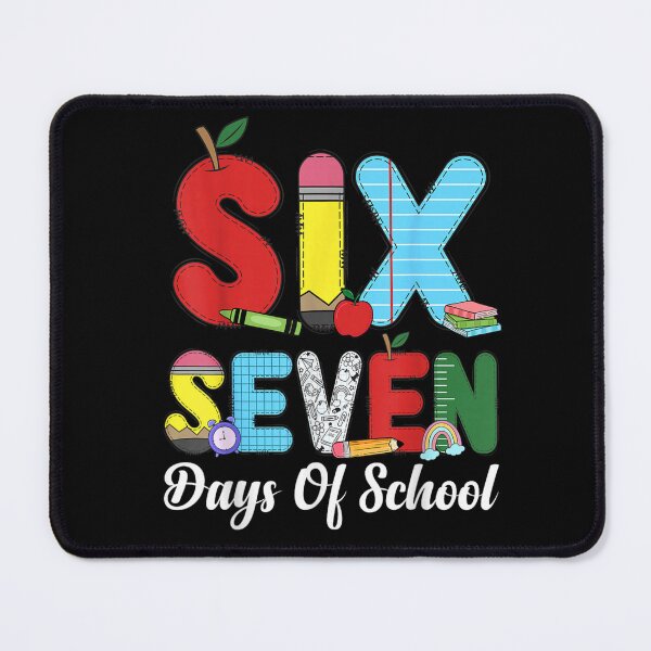 Item preview, Celebrating Six Seven Days Of School, Cute Educational Supply Theme Design designed and sold by WilliaMaler.