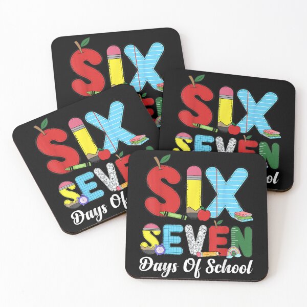 Item preview, Celebrating Six Seven Days Of School, Cute Educational Supply Theme Design designed and sold by WilliaMaler.