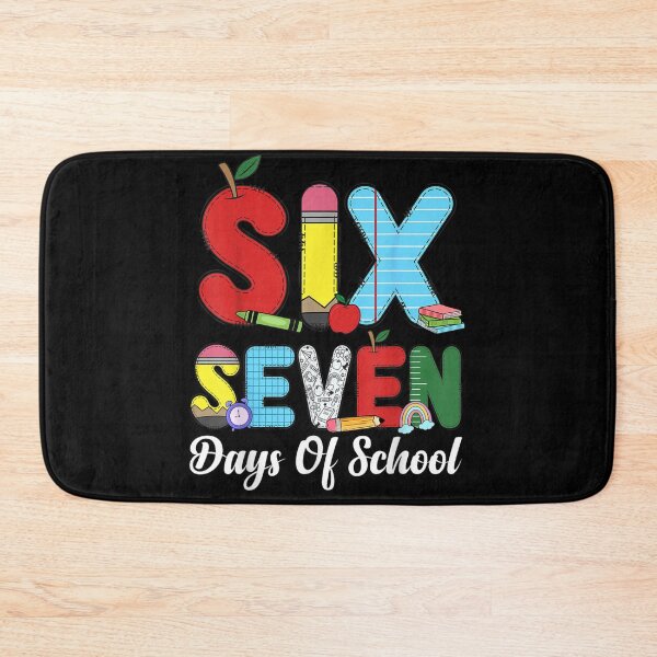 Item preview, Celebrating Six Seven Days Of School, Cute Educational Supply Theme Design designed and sold by WilliaMaler.