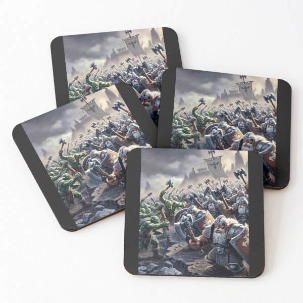 Item preview, The Great Battle Of the Dwarves Vs The Orcs! designed and sold by GrimEpicArt.