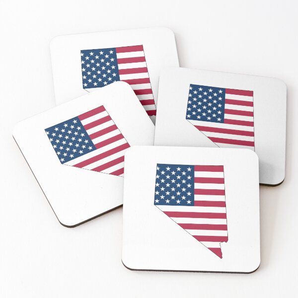 Item preview, Nevada USA Flag Silhouette – Stars and Stripes State Outline designed and sold by Paper Drip.