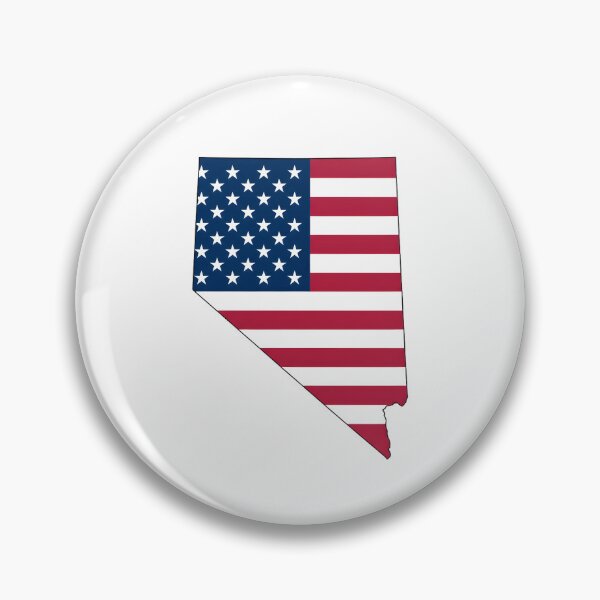 Item preview, Nevada USA Flag Silhouette – Stars and Stripes State Outline designed and sold by Paper Drip.