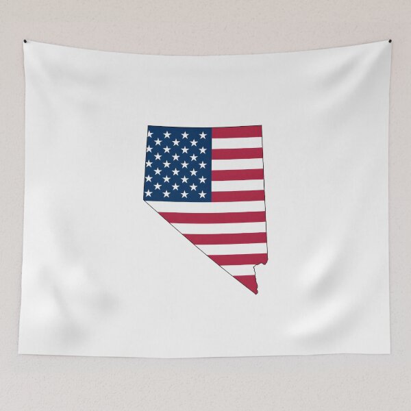 Item preview, Nevada USA Flag Silhouette – Stars and Stripes State Outline designed and sold by Paper Drip.