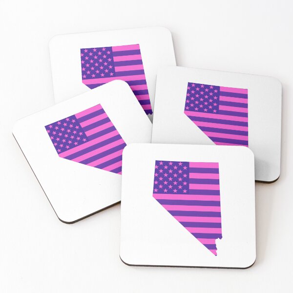 Item preview, Nevada Pop Pink State Flag – Modern Fun Colors designed and sold by Paper Drip.