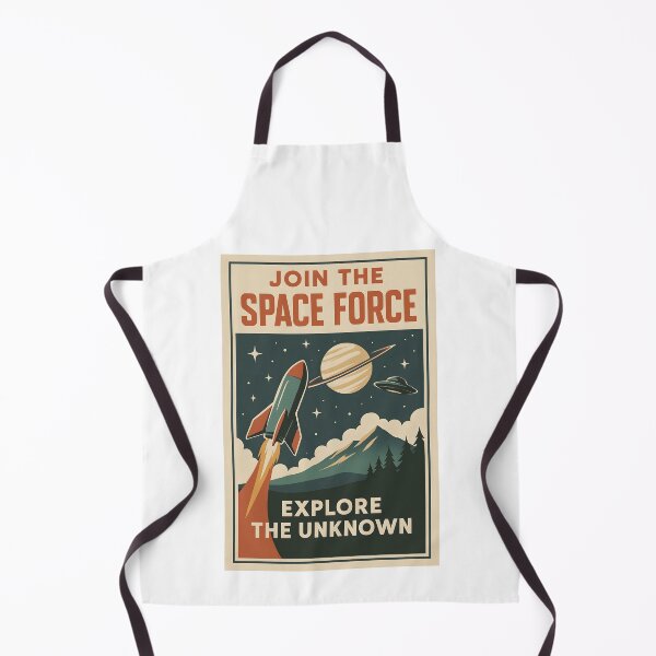 Item preview, Join the Space Force Retro Poster Explore the Unknown. designed and sold by The-T-In-Retro.