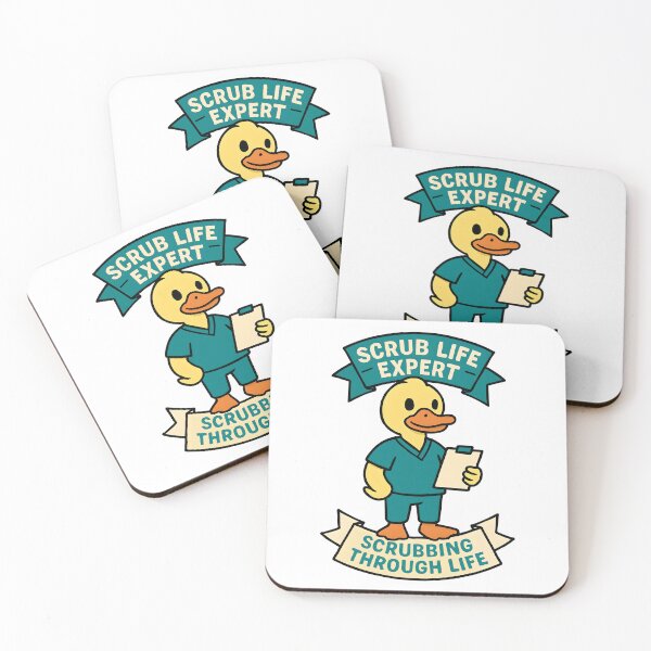 Item preview, Scrub Life Expert Scrubbing Through Life Duck Nurse Design designed and sold by TeeTimeTreasure.
