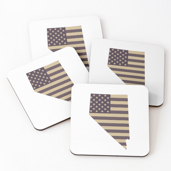Item preview, Nevada State Vintage Stars & Stripes – Brown and Gold designed and sold by Paper Drip.