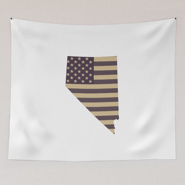 Item preview, Nevada State Vintage Stars & Stripes – Brown and Gold designed and sold by Paper Drip.
