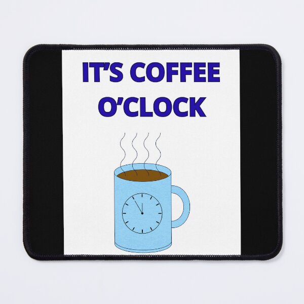 Item preview, Coffee OCLOCK in black designed and sold by MegaTrendShop.