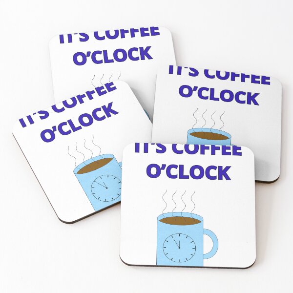 Item preview, Coffee OCLOCK in black designed and sold by MegaTrendShop.