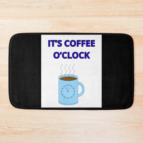 Item preview, Coffee OCLOCK in black designed and sold by MegaTrendShop.