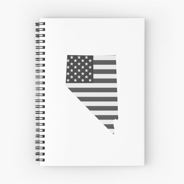 Item preview, Nevada State Stars & Stripes Silhouette – Black and White designed and sold by Paper Drip.