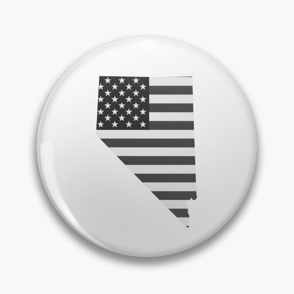 Item preview, Nevada State Stars & Stripes Silhouette – Black and White designed and sold by Paper Drip.