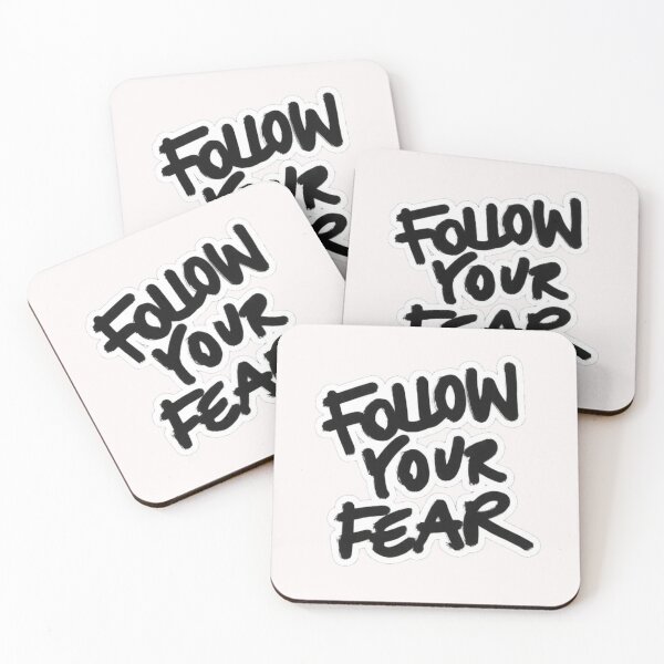 Item preview, Follow Your Fear Motivational Quote designed and sold by TextAura™.