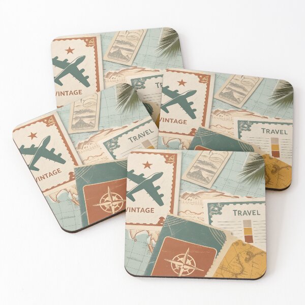 Item preview, Vintage Travel Collage designed and sold by Bionson Art.