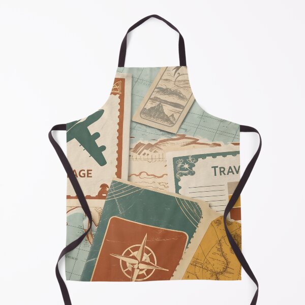 Item preview, Vintage Travel Collage designed and sold by Bionson Art.