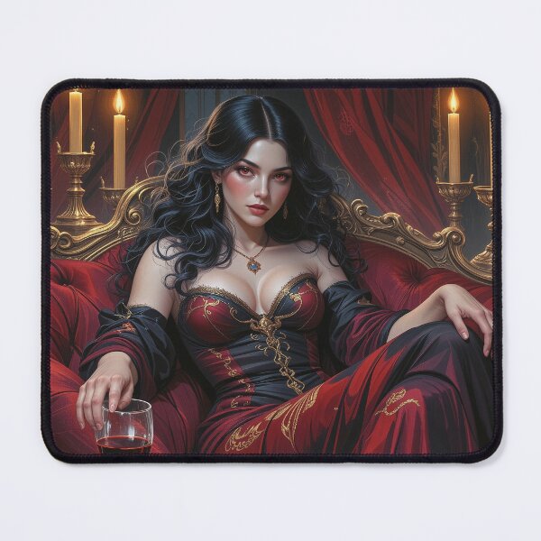 Item preview, Vampire Countess – Dark Fantasy Portrait designed and sold by DiceWay.