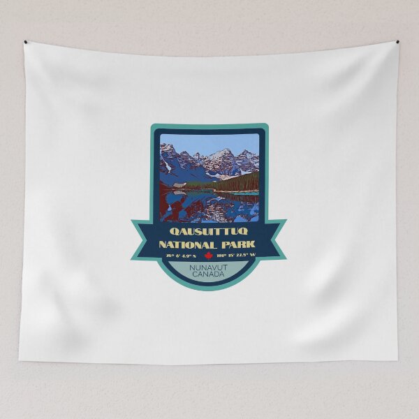 Item preview, Qausuittuq National Park Vintage Retro Sticker – Canada National Park Badge Design designed and sold by RouseDesigns.