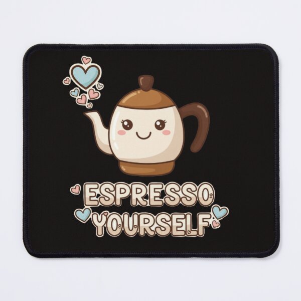 Item preview, Espresso Yourself – Cute Kawaii Coffee Pun Design Classic T-Shirts designed and sold by CuteOasis.