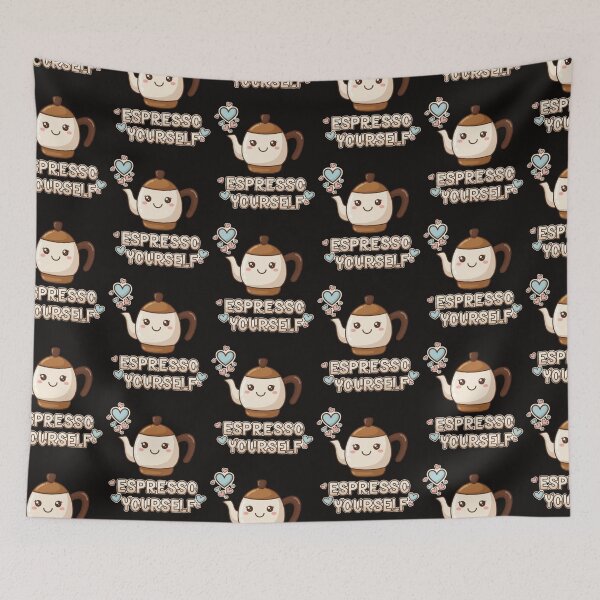 Item preview, Espresso Yourself – Cute Kawaii Coffee Pun Design Classic T-Shirts  designed and sold by CuteOasis.