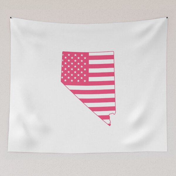 Item preview,  Nevada USA Flag Silhouette – Stars and Stripes State Outline designed and sold by Paper Drip.