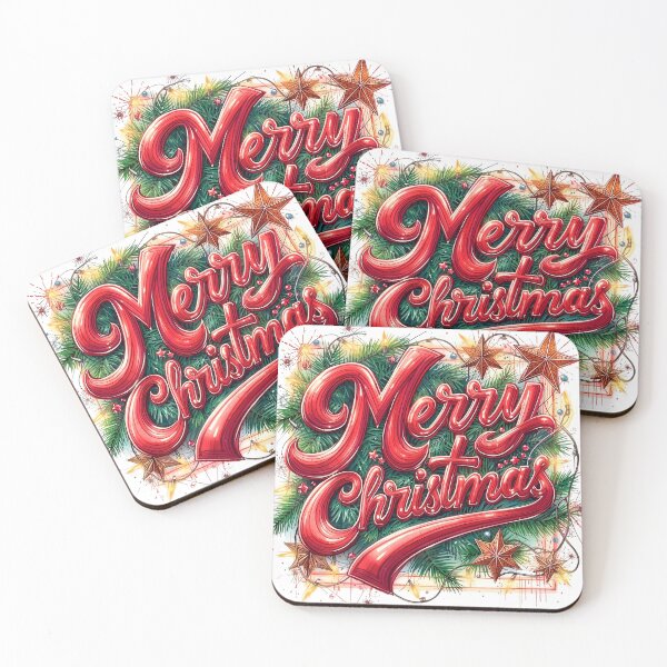 Item preview, Merry Christmas Holiday Typography Art designed and sold by SoulenCify.