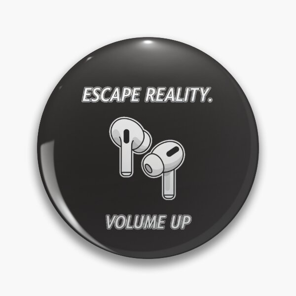 Item preview, Escape Reality Volume Up Earbuds Design designed and sold by TextAura™.
