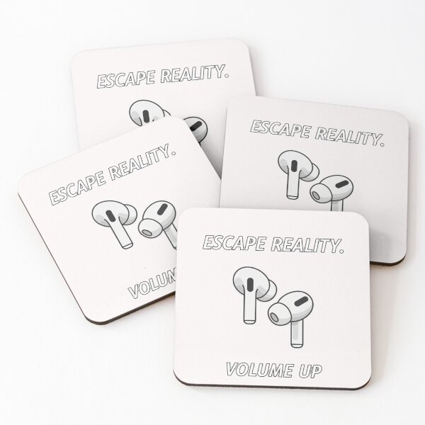 Item preview, Escape Reality Volume Up Earbuds Design designed and sold by TextAura™.