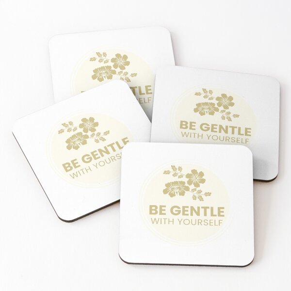 Item preview, Be Gentle With Yourself – Floral Self Care Quote Design designed and sold by Hayir Design.