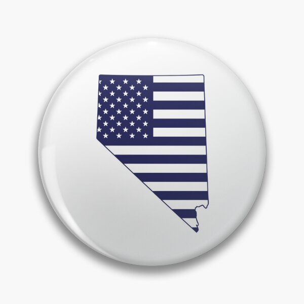 Artikelvorschau, Nevada-Flagge (USA) – Umriss des Bundesstaates mit Sternen und Streifen entworfen und verkauft von Paper Drip.