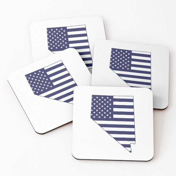 Item preview, Nevada USA Flag Silhouette – Stars and Stripes State Outline designed and sold by Paper Drip.
