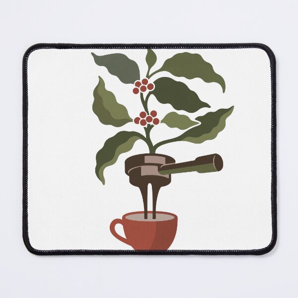 Item preview, Coffee Plant Portafilter Illustration – Minimalist Botanical Espresso Art for Coffee Lovers designed and sold by DrawHandArt.