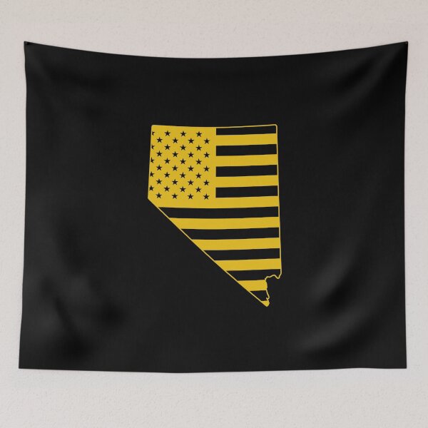 Item preview, Nevada USA Flag Silhouette – Stars and Stripes State Outline designed and sold by Paper Drip.