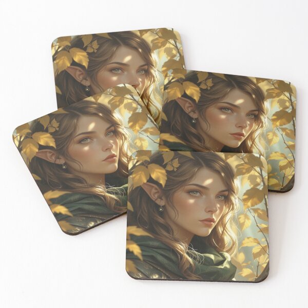 Item preview, Autumn Elf Ranger – Fantasy Portrait designed and sold by DiceWay.