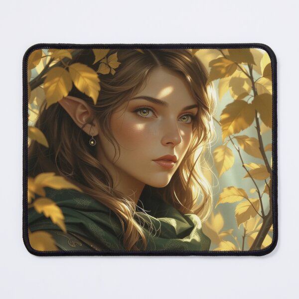 Item preview, Autumn Elf Ranger – Fantasy Portrait designed and sold by DiceWay.