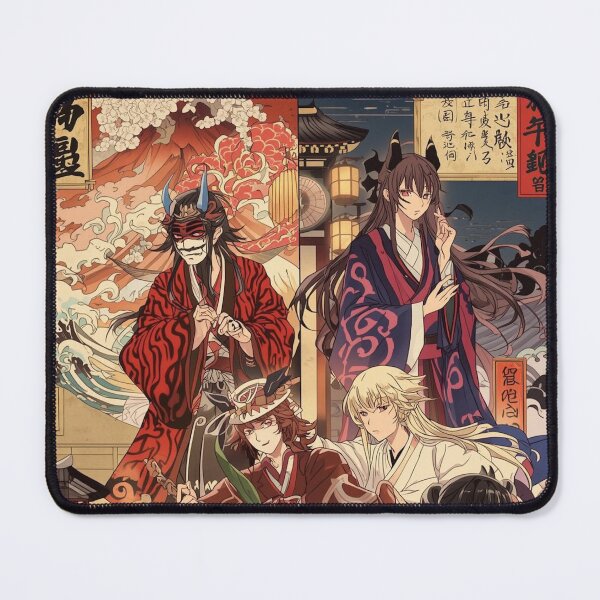 Item preview, Day vs Night Zodiac Warrior Five – Anime Ukiyo-e Fantasy Battle Scene designed and sold by Vandy Fullam.