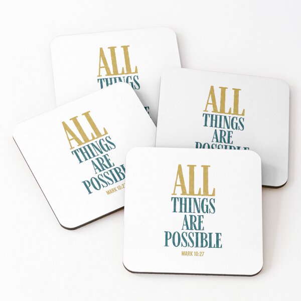Item preview, All things are possible - Mark 10:27 designed and sold by LambsPath.