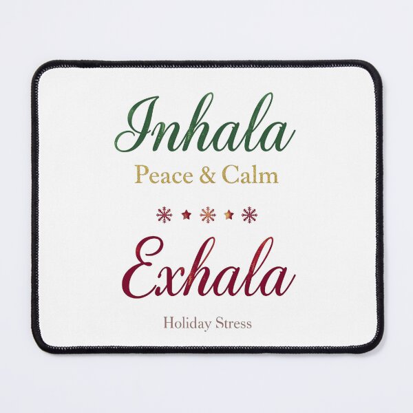 Item preview, Santa Inhala Exhala Christmas Shirt | Ho Ho Ho Stress Relief | Funny Holiday Wellness Gift designed and sold by Aesthynova.