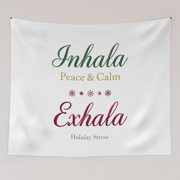 Item preview, Santa Inhala Exhala Christmas Shirt | Ho Ho Ho Stress Relief | Funny Holiday Wellness Gift designed and sold by Aesthynova.