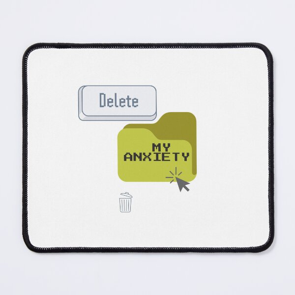 Item preview, Delete My Anxiety – Tech-Inspired Relatable Quote designed and sold by CielaNoir.