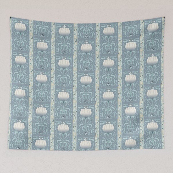 Item preview, Glass Garden - Azure Bloom designed and sold by Carina Parry Studios.