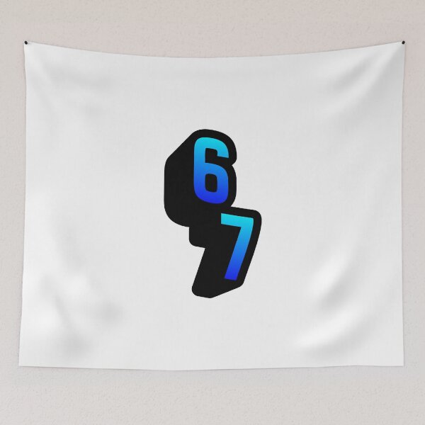 Item preview, Blue 3D "6, 7" Six Seven designed and sold by Holy Coast Threads (Formerly ChristianFlower).