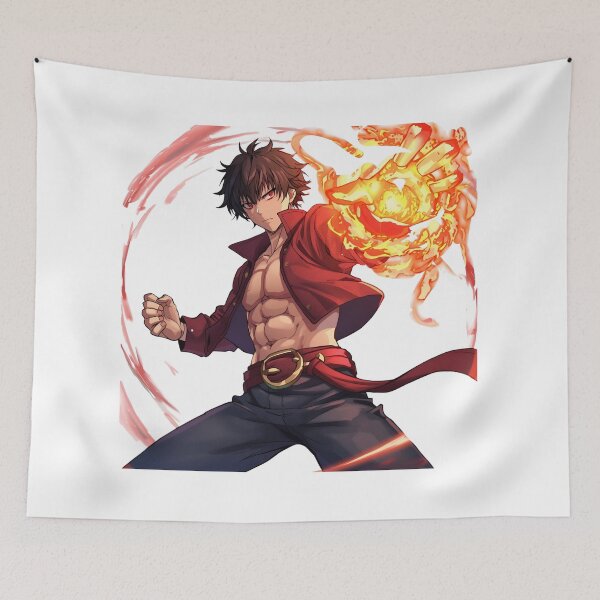 Item preview, Flame Aura Pirate Fighter – Original Anime Character designed and sold by ThroneOfAnime.