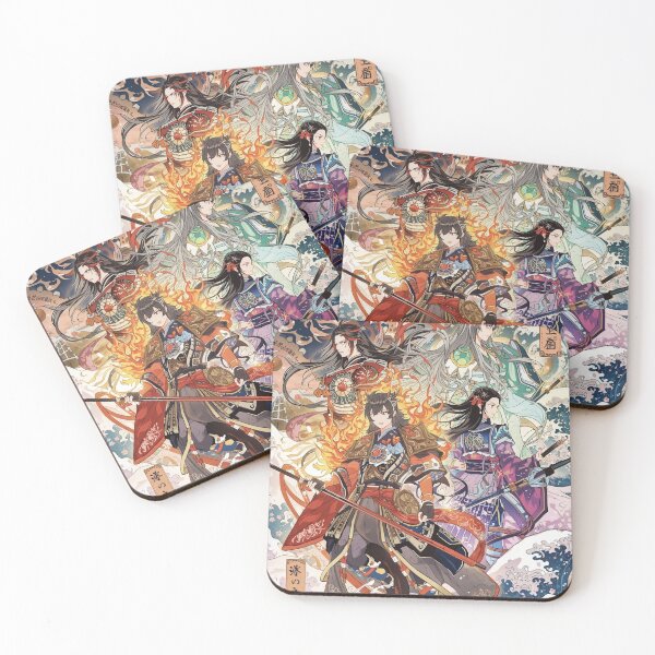 Item preview, Elemental Water Warriors – Anime Ukiyo-e Team Fantasy with Japanese Waves designed and sold by Vandy Fullam.