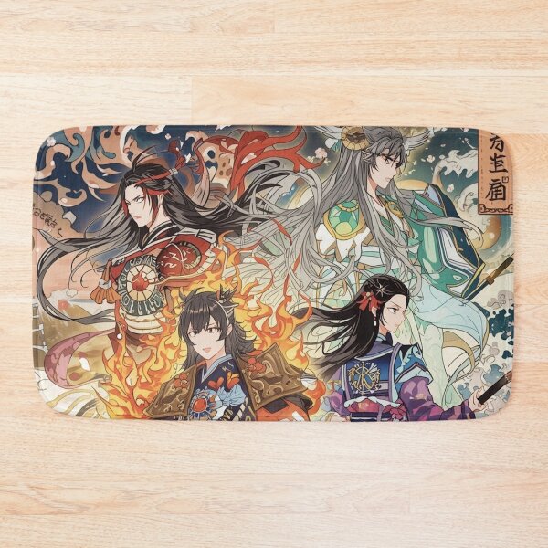 Item preview, Elemental Water Warriors – Anime Ukiyo-e Team Fantasy with Japanese Waves designed and sold by Vandy Fullam.