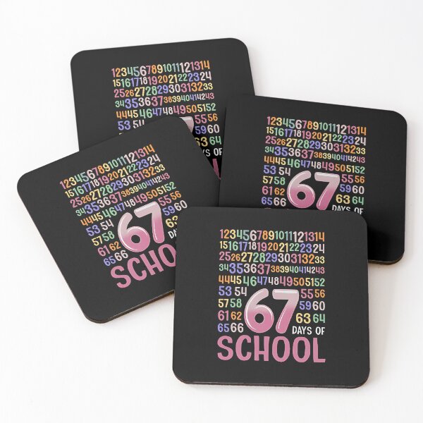 Item preview, Sixty Seven Days Of School With Colorful Number Pattern And Bright Classroom Energy designed and sold by barrycantre11.